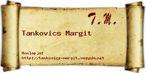 Tankovics Margit névjegykártya